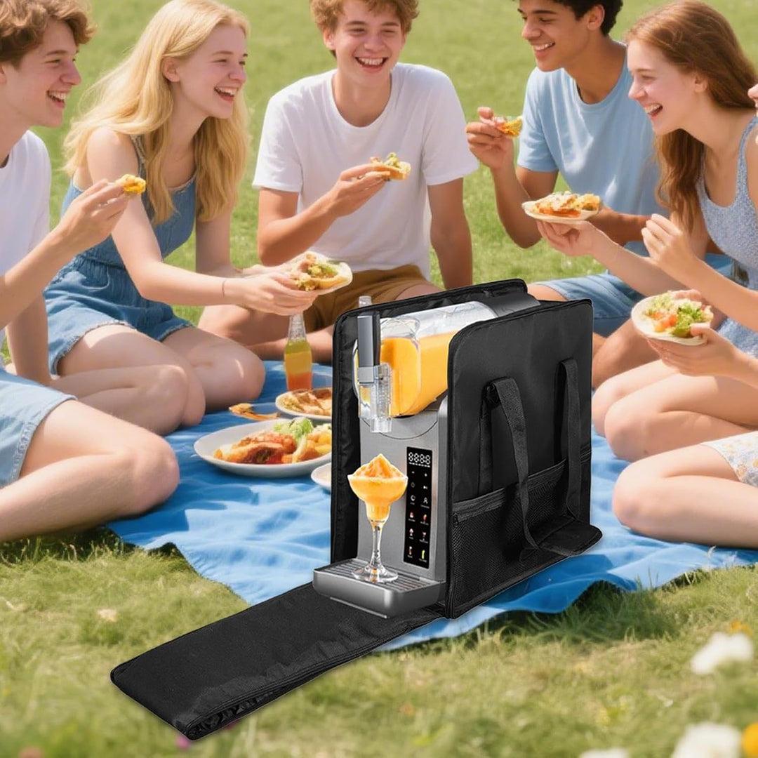 Multifunctionele draagtas: vriesdrankmaker veilig vervoeren naar strand, park of feestjes.