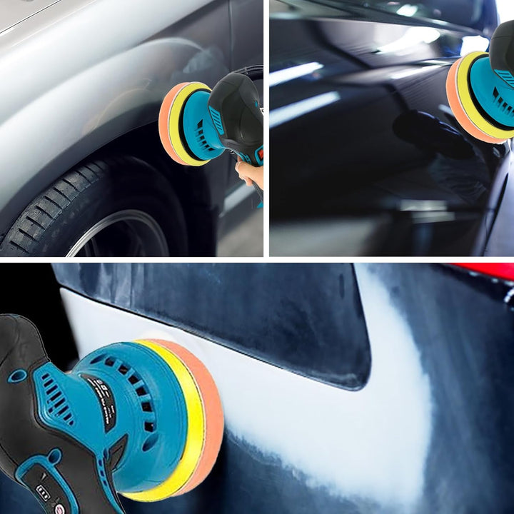 Universele draadloze polijstmachine voor auto; ideaal voor waxen, schuren, oppervlakteherstel en polijsten.