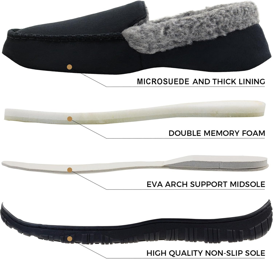 Heren Lennox mocassins, casual stijl met warme voering en antislip voor elke dag.