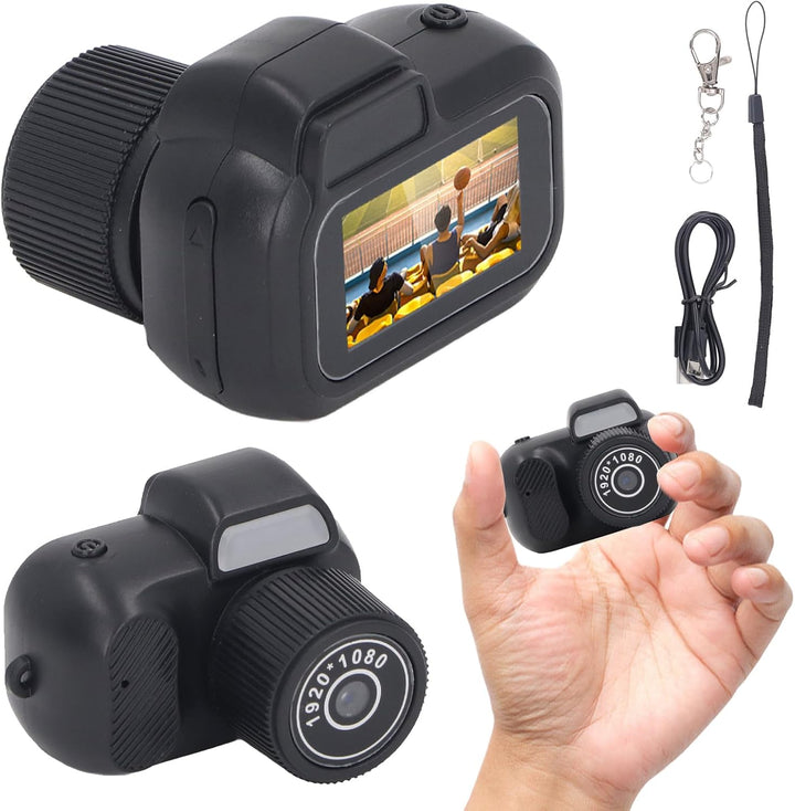 Compacte mini digitale camera met 1080P HD-video, ideaal voor reizen en spontane opnames.