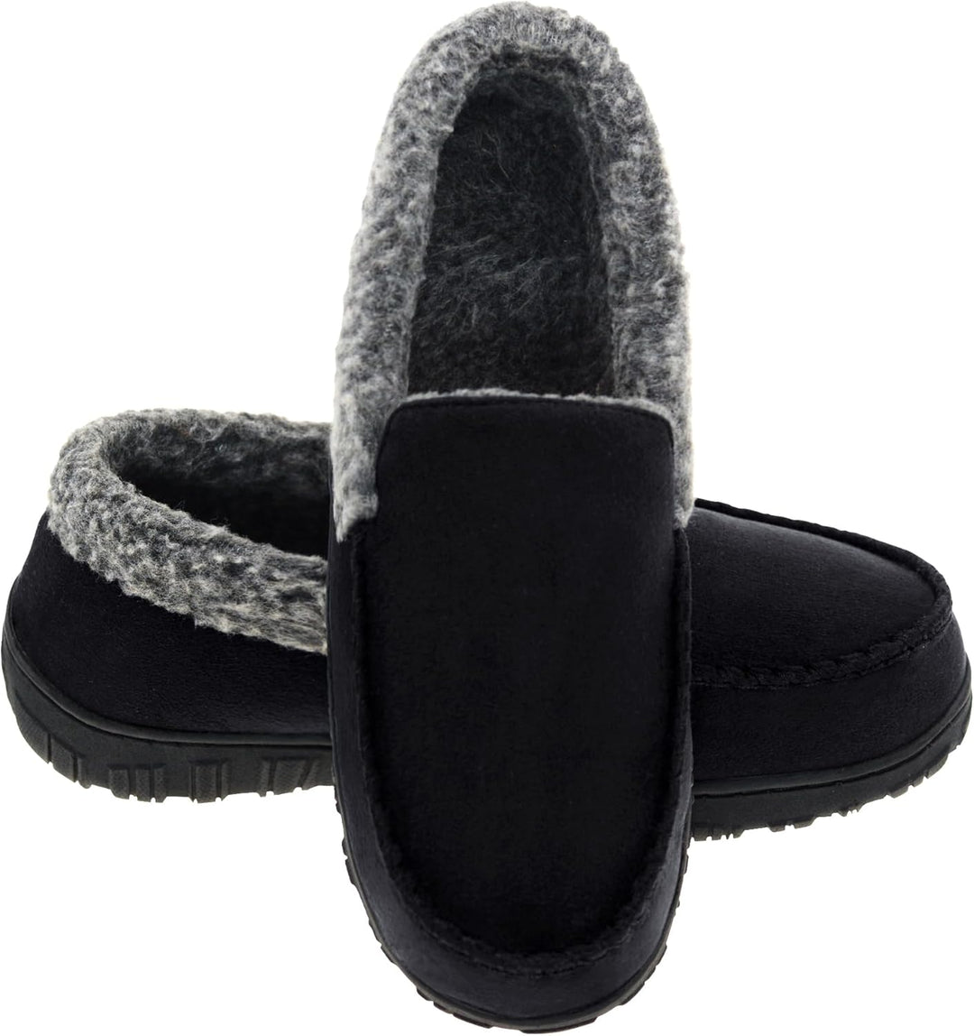 Comfortabele Lennox heren instappers, warme mocassins perfect als huispantoffels.
