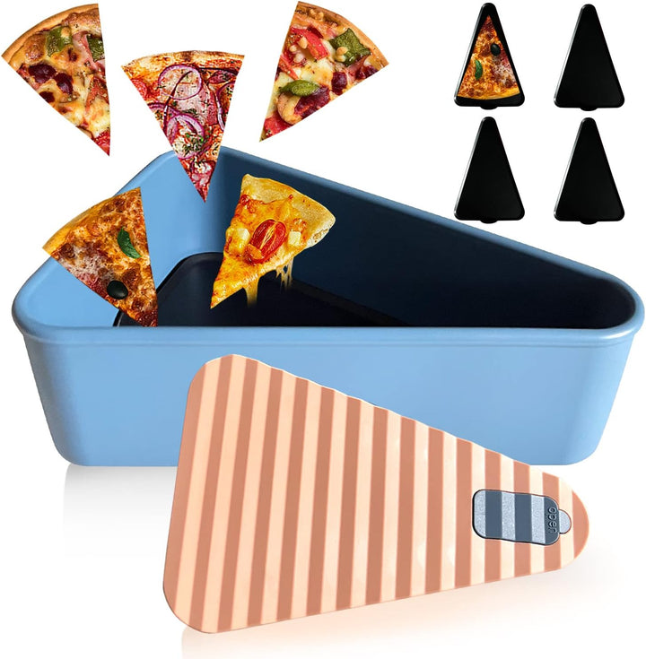 Grote capaciteit SliceSafe pizza container, perfect voor gezinnen en feestjes.