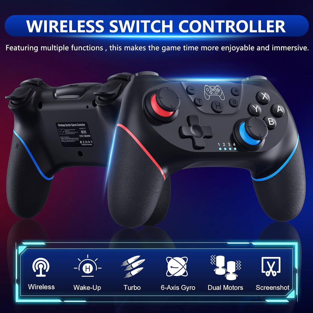 Ergonomische Nexora draadloze gamepad met Hall Effect joysticks en responsieve knoppen.