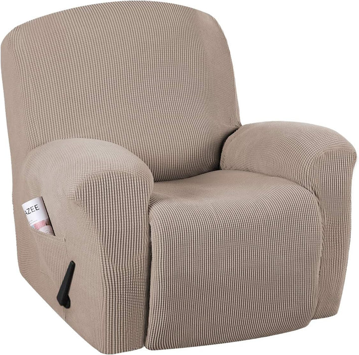 Comfortabele en stijlvolle relaxstoelhoes in jacquard stretchstof. Geeft uw interieur een moderne uitstraling.