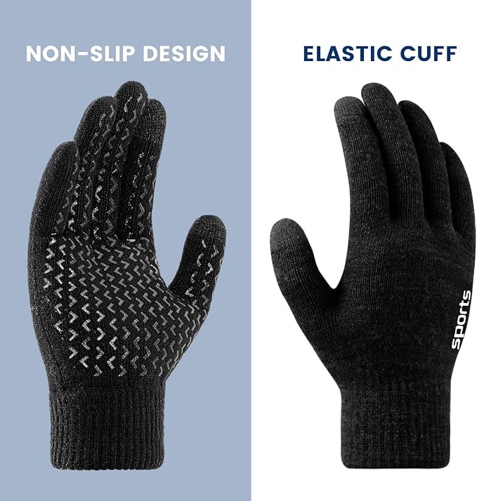 Veelzijdige unisex winterhandschoenen met touchscreen, thermisch en ideaal voor diverse outdoor activiteiten.