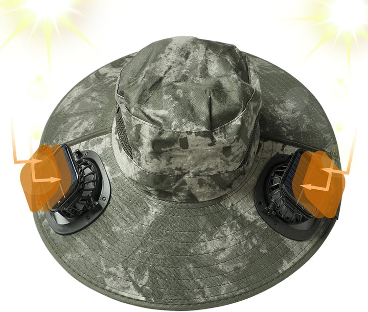 UV-bescherming zonneventilator pet, comfortabele verkoeling voor elke gelegenheid buiten.