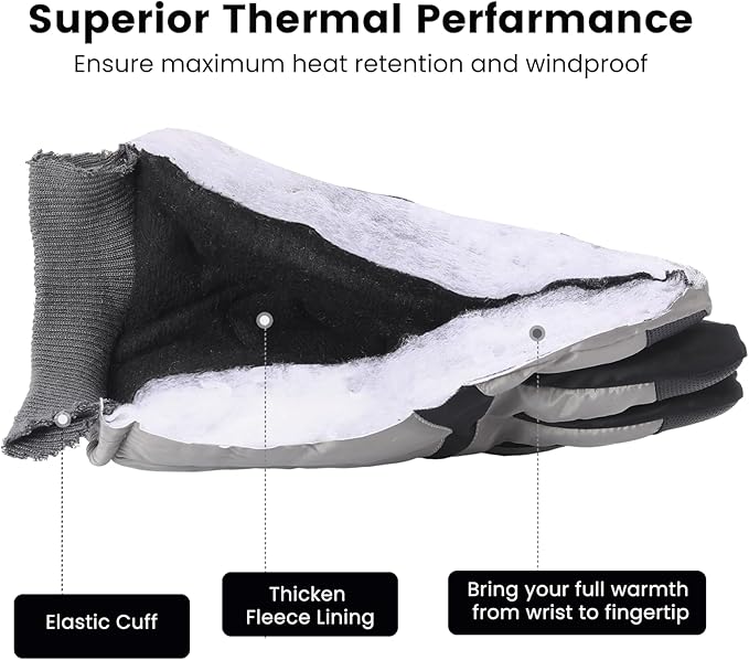 Stijlvolle en praktische unisex winterhandschoenen met touchscreen. Bieden warmte en comfort in de kou.