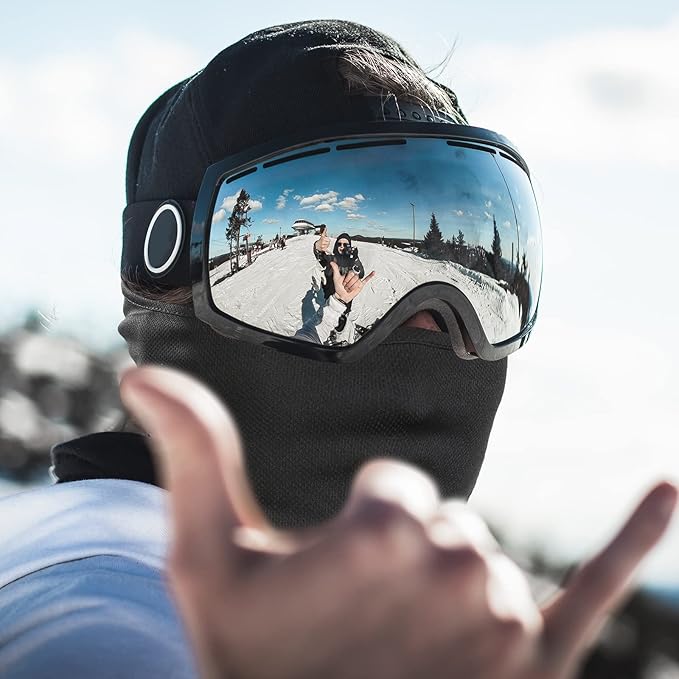 AlpineShield ademend skimasker, UV-bescherming voor wintersport, motorrijden, fietsen en outdoor activiteiten.