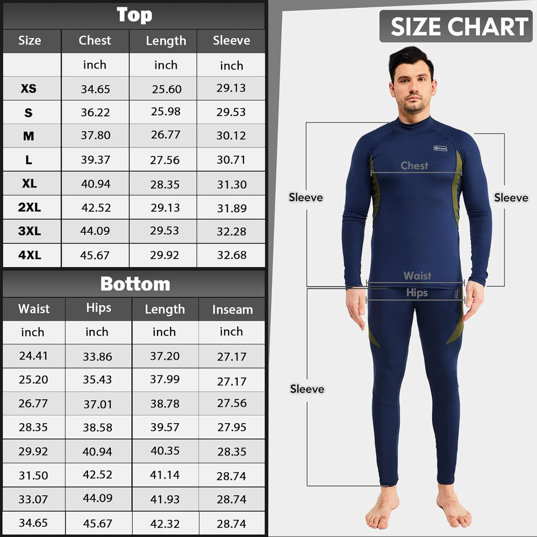 Flexibele heren thermokleding set voor actieve lifestyles.