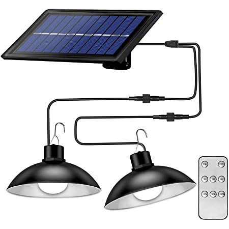 Draadloze LED lampenset TwinRay op zonne-energie met afstandsbediening voor energiezuinige verlichting.