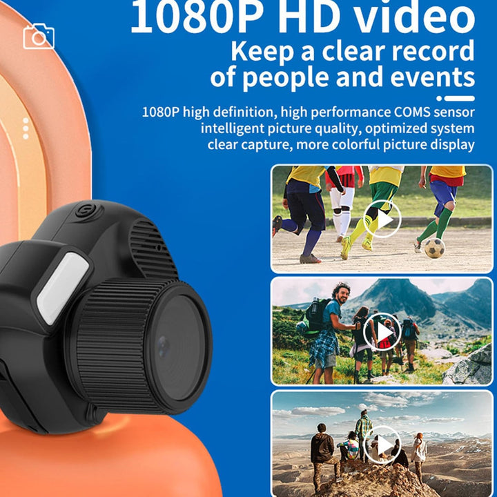 Compacte mini digitale camera set van Lurevo, inclusief accessoires voor 1080P HD video's op reis.