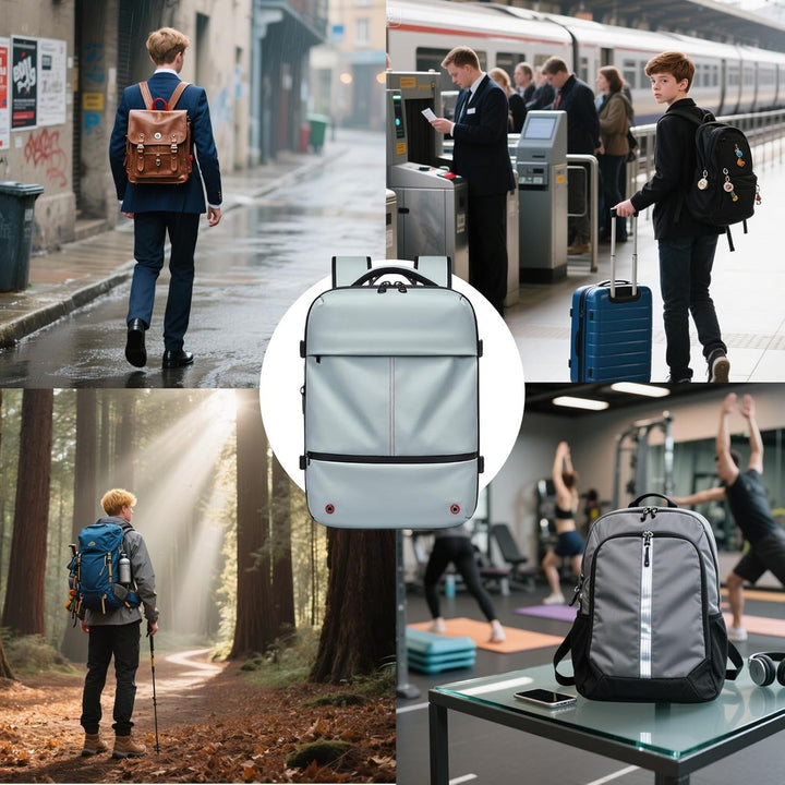 Arvid reisrugzak: vacuümcompressie, waterdicht, uitbreidbaar en unisex design.