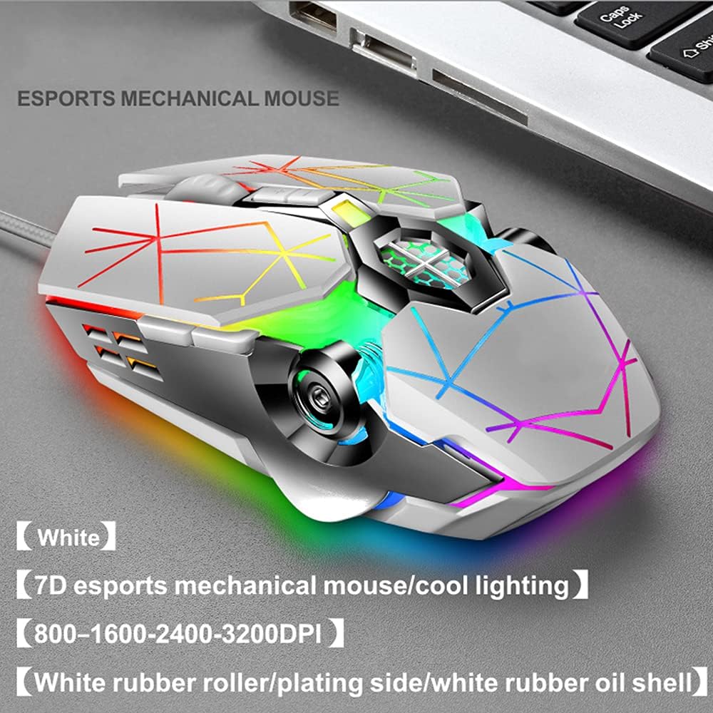 Mechanisch 87-toetsen gaming toetsenbord met RGB-backlit en klikkende blauwe schakelaars.