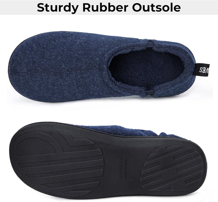 Warme heren huispantoffels Noah, perfect als binnenhuis schoenen in de winter.