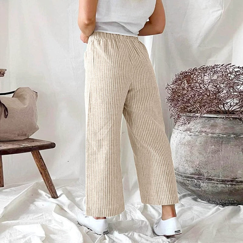 Casual-chique dames zomerbroek: comfortabel, stijlvol en veelzijdig. Essentiële kleding voor de lente/zomer.