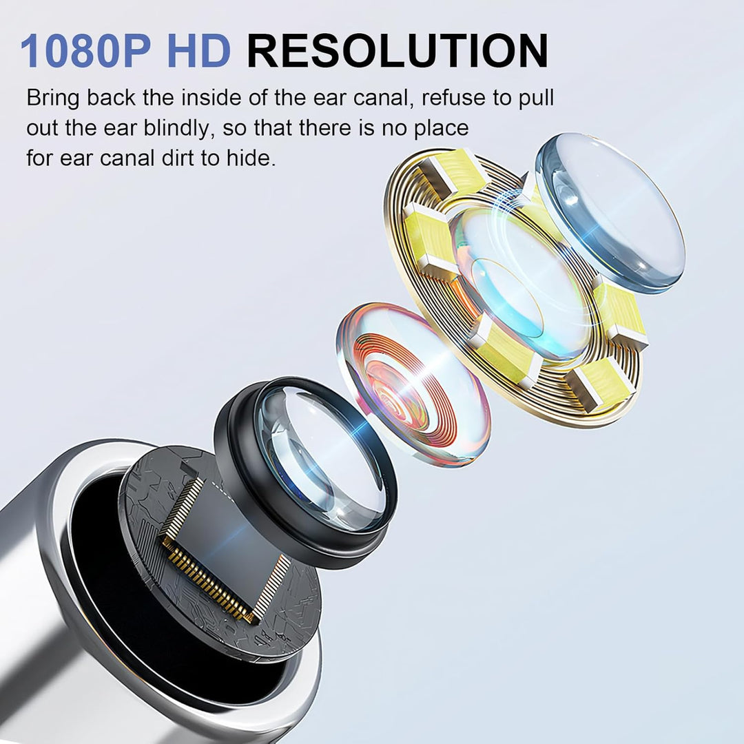 Digitale otoscoop kit met HD camera en 4.3-inch scherm, perfect voor veilige en effectieve oorreiniging thuis.