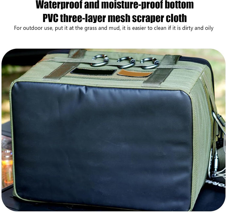 Waterdichte Tarvos duffeltas, essentieel voor je campinguitrusting en duurzaam bagagetransport.