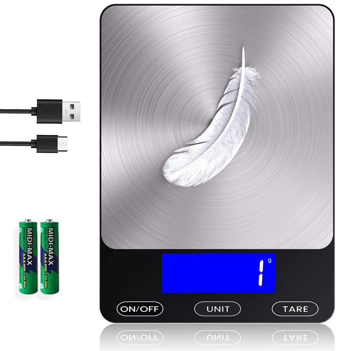 Digitale meetinstrument PrecisionPro (zwart), oplaadbaar en perfect voor precisie bij het afwegen van ingrediënten.
