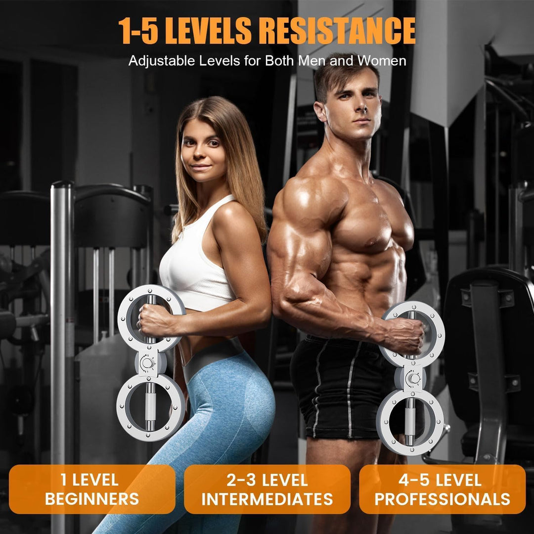 Draagbare Twister armtrainer, ideaal voor thuisworkouts; compacte fitness tool voor bovenlichaam.