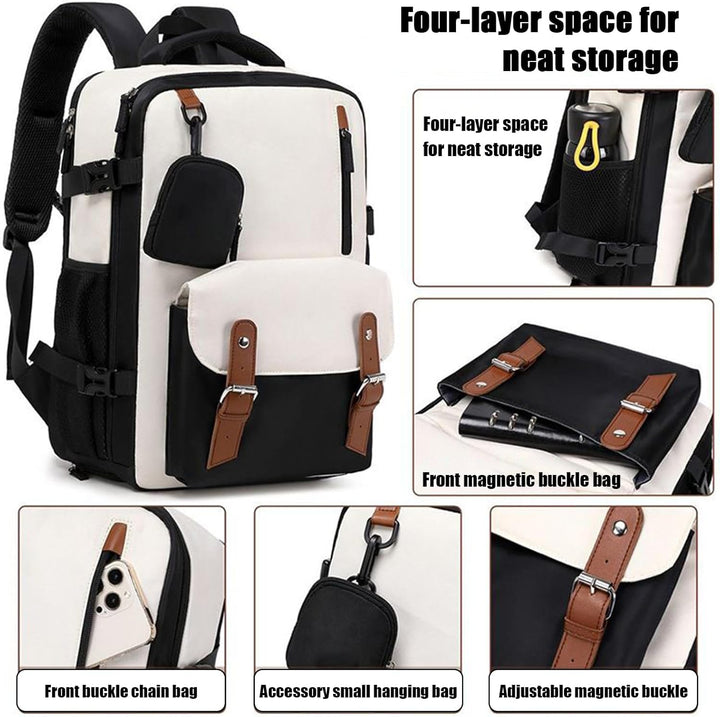 Comfortabele unisex rugzak Elorio met verstelbare schouderbanden, ergonomisch design voor lange reizen.