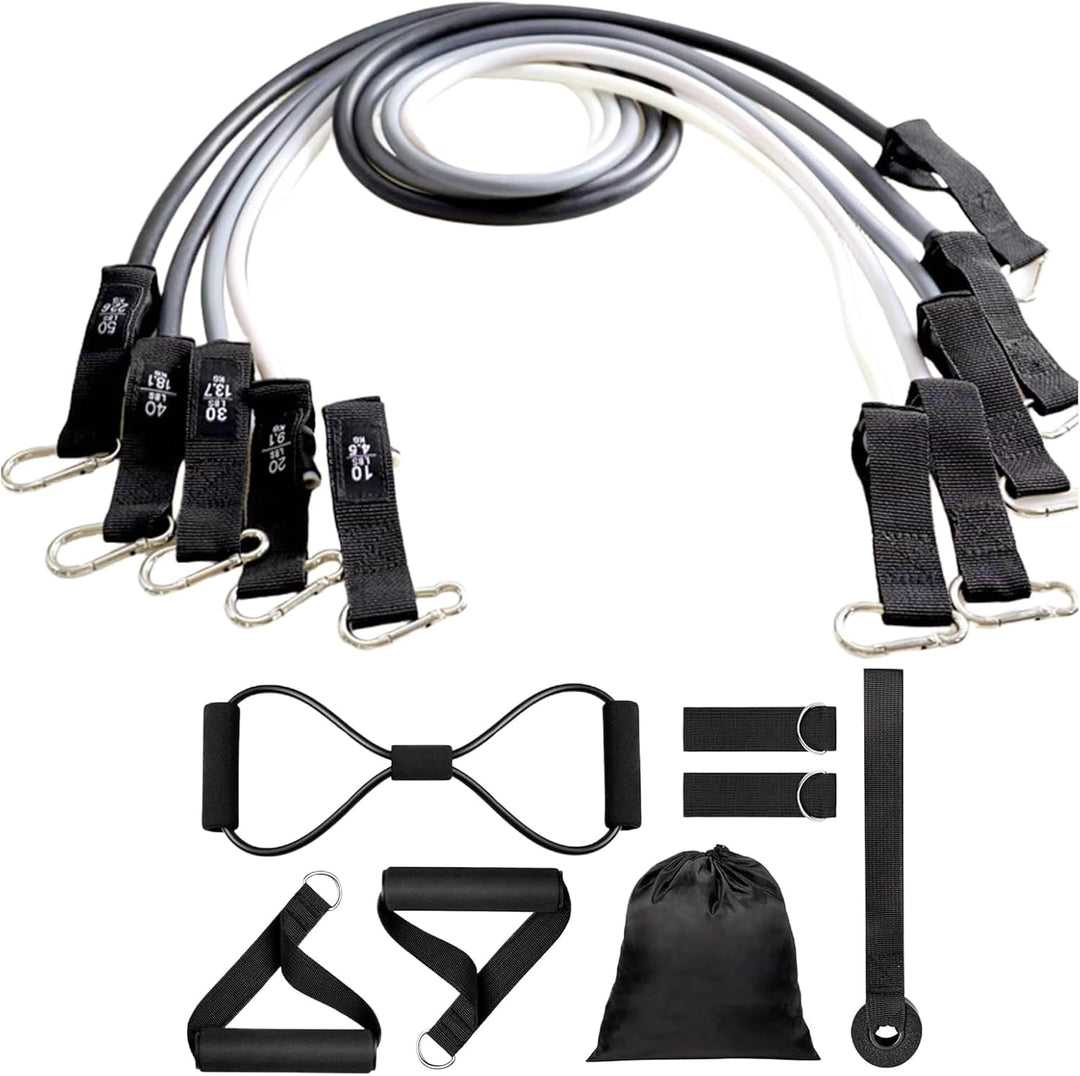Bereik je fitnessdoelen met de Veltrix weerstandsbanden set; perfect voor krachttraining en thuisgym workouts.