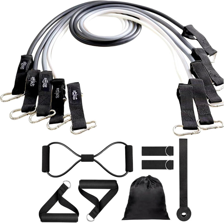 Bereik je fitnessdoelen met de Veltrix weerstandsbanden set; perfect voor krachttraining en thuisgym workouts.