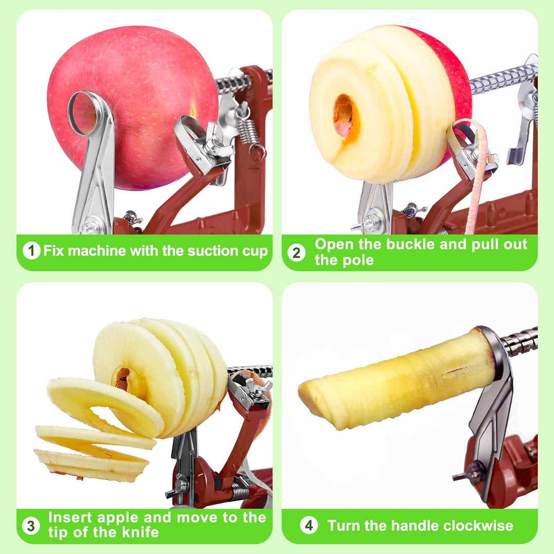 Efficiënte appel snijder met krachtige zuignap. Een onmisbare keukenhulp voor het snel verwerken van fruit.