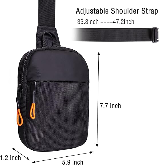 Verstelbare, ergonomische schouderriem van de CrossLite sling bag, comfortabel voor elke unisex drager.