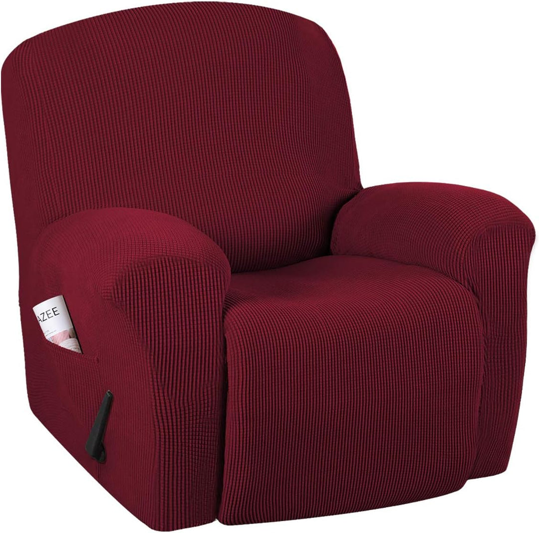 Gemakkelijk te reinigen stretchhoes, ideaal voor het beschermen van uw relaxstoel in elke woonkamer.