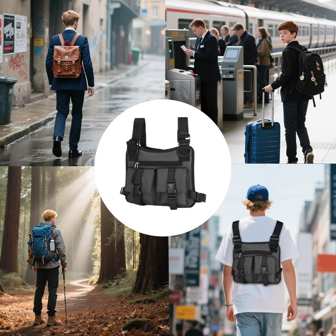Lichtgewicht Dravon hardloopvest voor mannen, verstelbaar, met reflecterende elementen voor veiligheid.