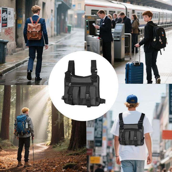 Lichtgewicht Dravon hardloopvest voor mannen, verstelbaar, met reflecterende elementen voor veiligheid.