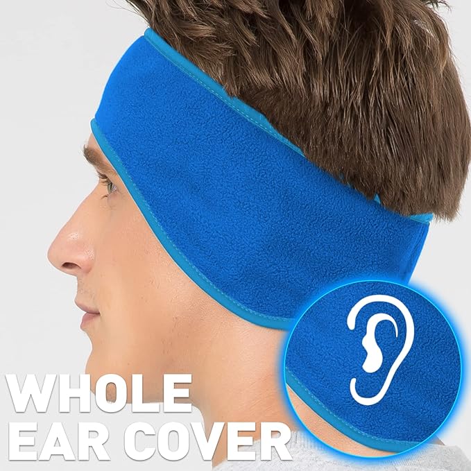 Warme fleece oorwarmers voor dames en heren. Biedt comfort en bescherming tegen winterkou.