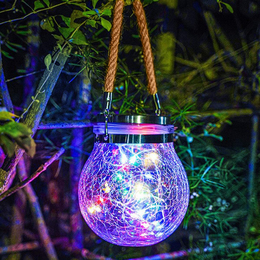 Waterdichte Lunara solar weckpotlamp met LED verlichting; creëer betoverende sfeer buiten, op terras/balkon.