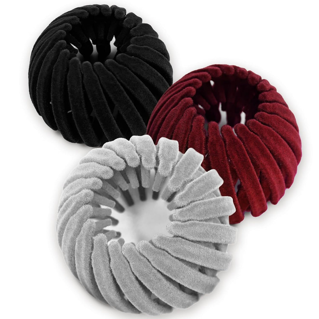 Stijlvolle vogelnest haarclips (set van 3) voor dames. Perfecte haarstyling accessoire.