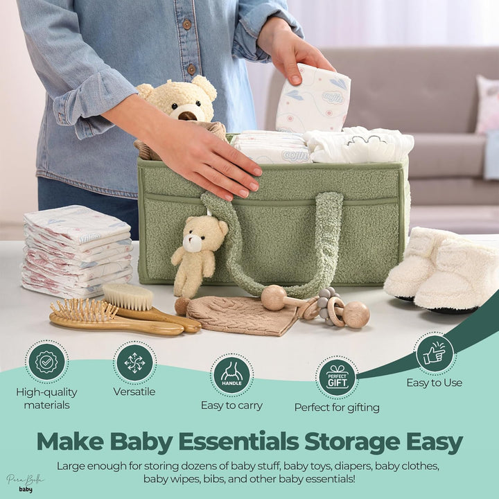 Compacte sherpa organizer voor babybenodigdheden, ideaal voor onderweg en reizen.