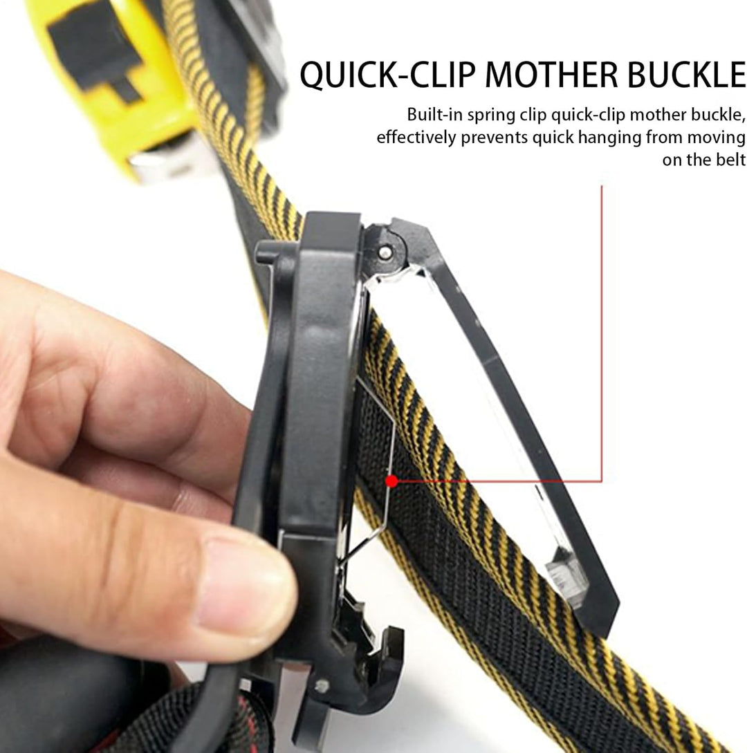 Ergonomische unisex werkriem met waterdichte gereedschapsgordeltas; houdt gereedschap binnen handbereik.