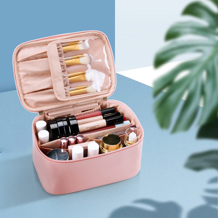 Professionele make-up organizer voor onderweg, houdt al je producten netjes gescheiden.