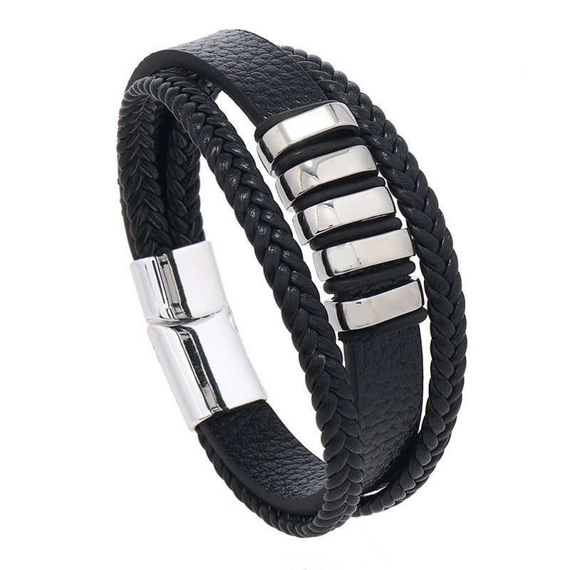 Elegante heren armband die de stijl van elke man accentueert. Een statement mode accessoire.