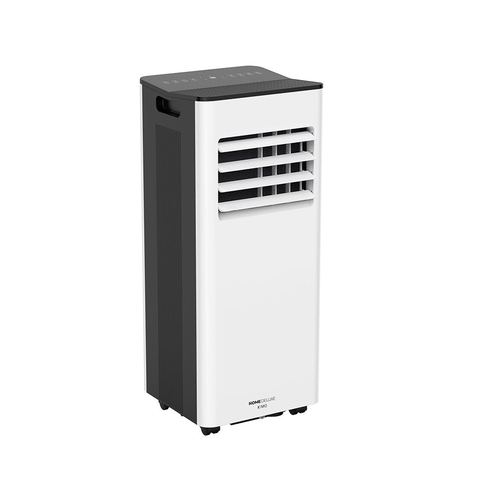 MVB26 draagbare airco met 9000 BTU koelvermogen, bedienbaar via app en afstandsbediening.