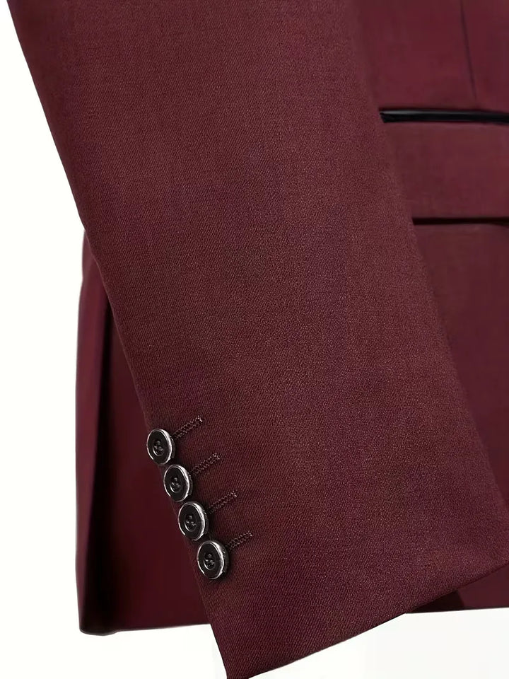 Formeel slim fit herenpak, voor de moderne man, ideaal voor elk zakelijk of feestelijk moment.