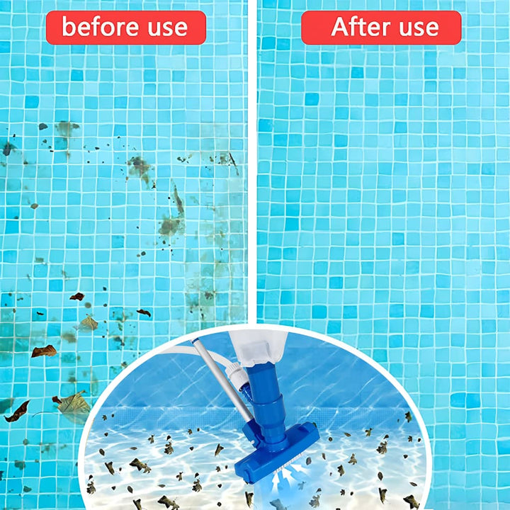 Draagbare zwembadreiniger met vuilopvangzak voor effectief zwembadonderhoud. Ideaal voor spa en vijver.