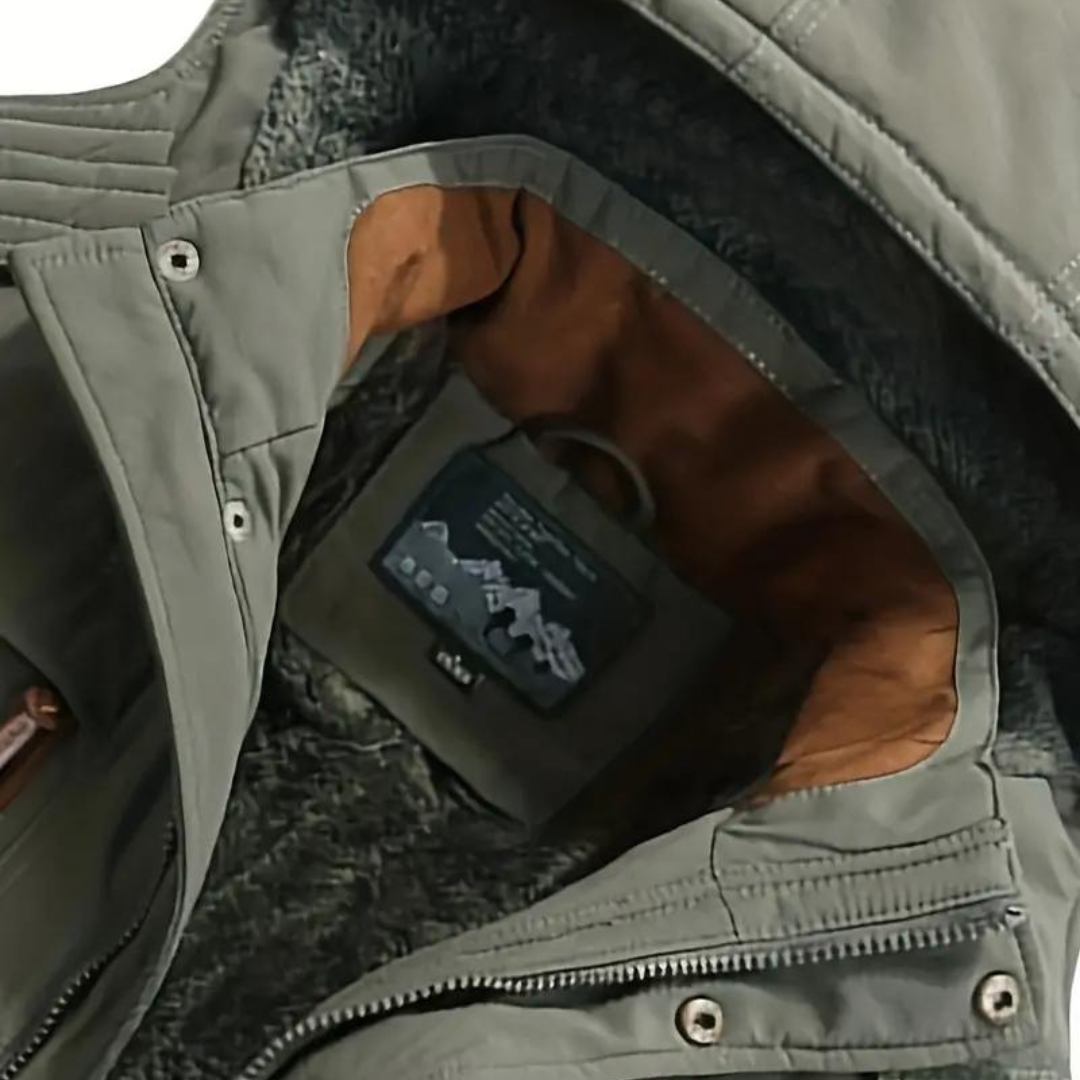Heren outdoorjack Kaspar, gevoerd, waterdicht en winddicht. Geschikt als comfortabele bovenkleding.