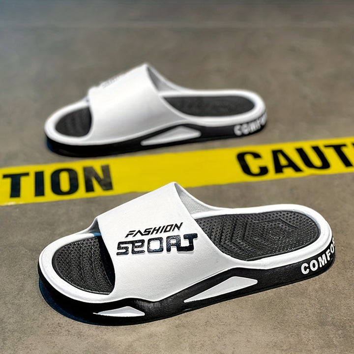 Heren antislip sportslippers LEMO voor comfortabel gebruik thuis, zwembad of strand.