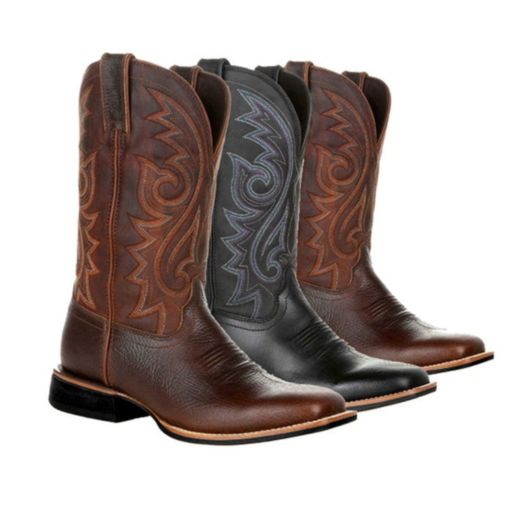 Dames western enkellaarzen CJ26 met brede pasvorm, ideaal voor herfst/winter. Modieus, comfortabel en tijdloze stijl.