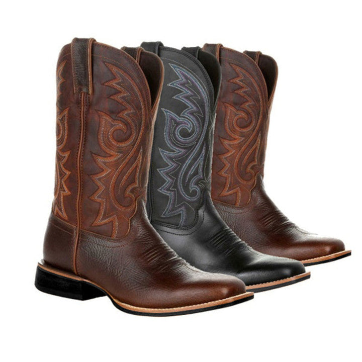 Dames western enkellaarzen CJ26 met brede pasvorm, ideaal voor herfst/winter. Modieus, comfortabel en tijdloze stijl.