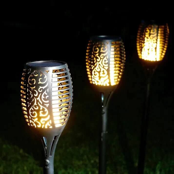 2x Zonne-Tuinlantaarns - Sfeervolle Buitenverlichting