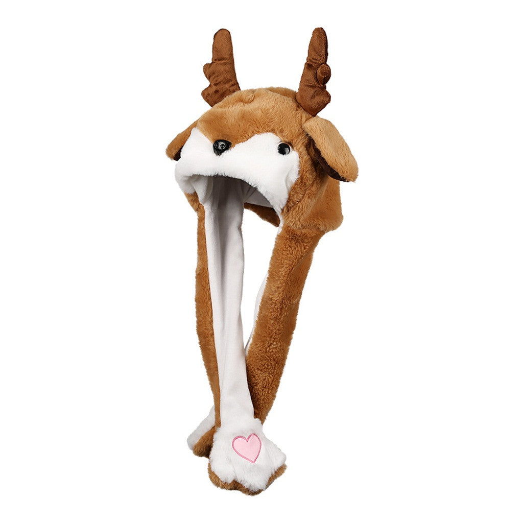 Warme unisex pluche Kerstmuts, ideaal als feestmuts voor winterse dagen. Zacht en comfortabel accessoire.