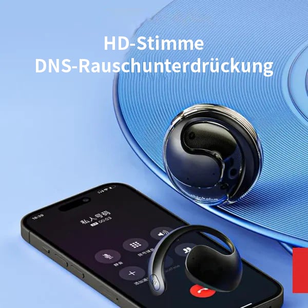 Stijlvolle draadloze Bluetooth oortjes van SANDSBERGORIGINALS met open ontwerp, perfect voor sport en dagelijks gebruik.