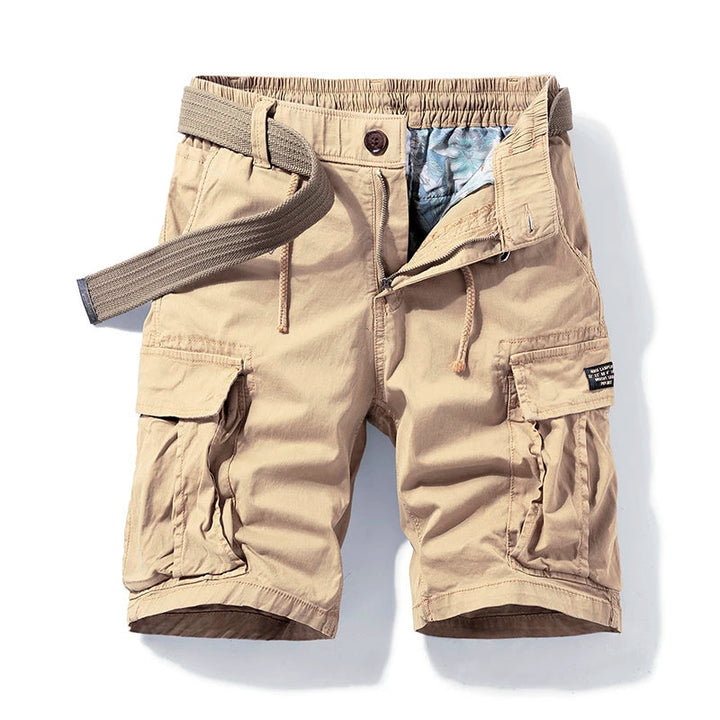 Comfortabele heren korte broek met cargozakken, ideaal voor zowel stad als natuur.