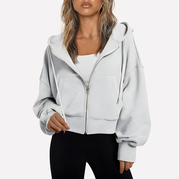 Trendy dames pullover sweatshirt, oversized pasvorm en unieke graphic voor streetwear en comfort.